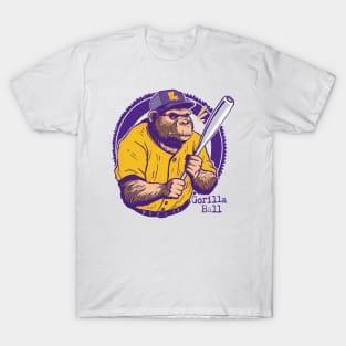 Vintage Gorilla Ball // Gorilla Baseball Player T-Shirt